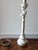 1980s 20th Century Diego Giacometti Style Plaster Figure Table Lamp For Sale - Image 5 of 5