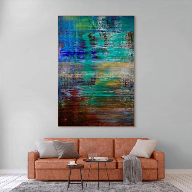 Abstract Contemporary Abstract Oil on Linen "Abstract Informal 2023-2104-11" by Robert Niesse For Sale - Image 3 of 8