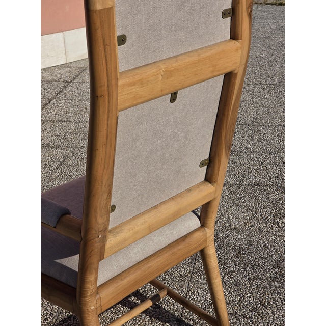 Italian High-Backed Study Chair, 1950s For Sale - Image 6 of 14