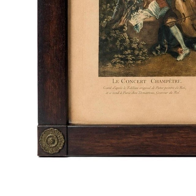 Jean-Antoine Watteau, Le Concert Champetre, Engraving, 1735 For Sale - Image 3 of 6