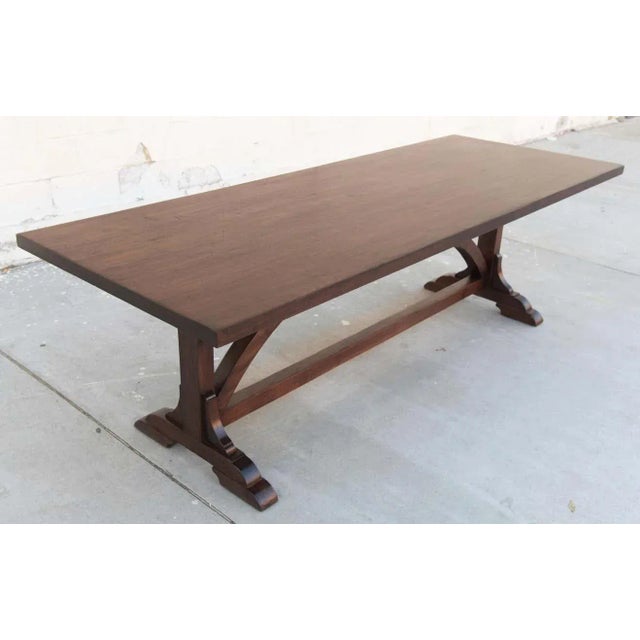 Walnut Dining Table by Petersen Antiques For Sale In Los Angeles - Image 6 of 13