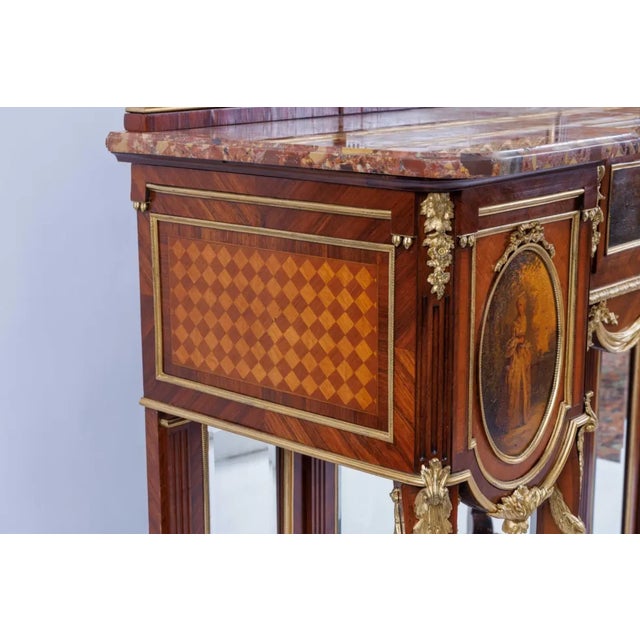 A French Ormolu Mounted Kingwood and Vernis Martin Console Table, Circa 1880 For Sale - Image 10 of 14