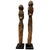 Wood Vintage Hand Carved African Figures - a Pair For Sale - Image 7 of 8