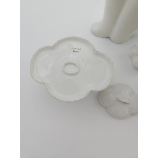 Cream 1940s Limoges Hot Chocolate or Tea Set- 3 Pieces For Sale - Image 8 of 11