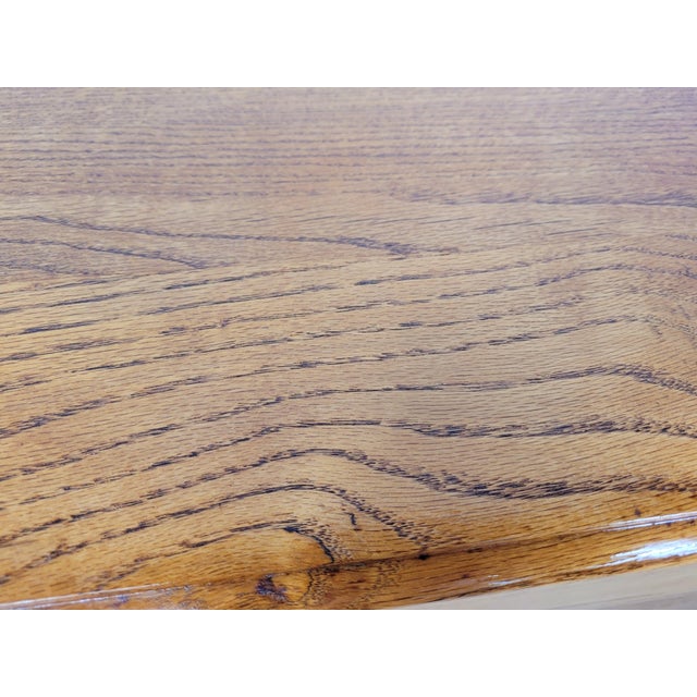 Vintage Country Farmhouse Rustic Chest of Drawers in Oak Carved, 1980 For Sale - Image 10 of 17