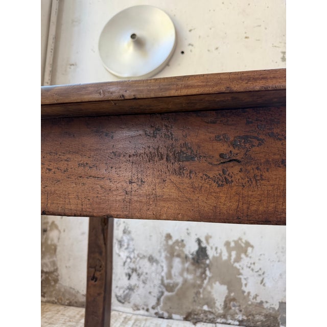 Antique Rustic Farmhouse Table in Walnut, 1900s For Sale - Image 15 of 18