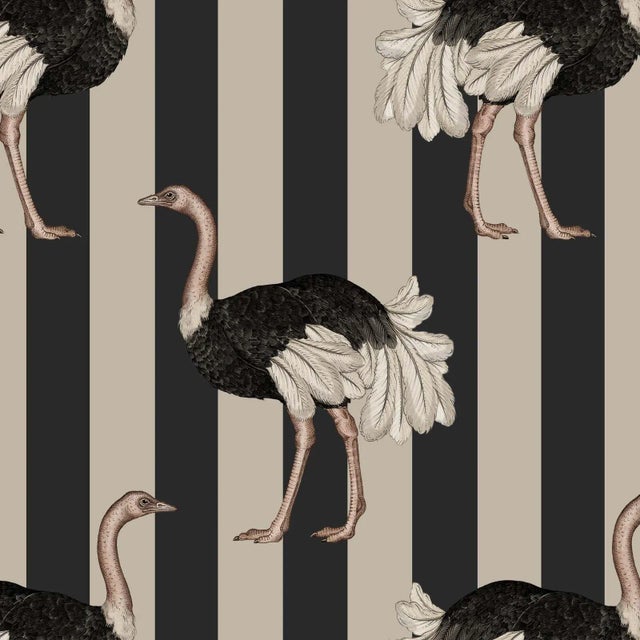 House of Hackney Pride Wallpaper - Clay & Off Black For Sale