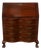 Vintage Maddox Chippendale Style Mahogany Serpentine Drop Front Secretary Desk For Sale