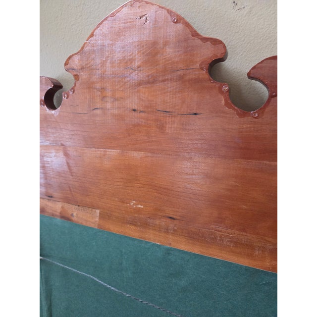 Brown Vintage Chippendale Style Wall Mirror For Sale - Image 8 of 10