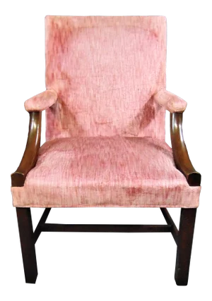 Kittinger Williamsburg Adaptation Chippendale Mahogany Library Chair