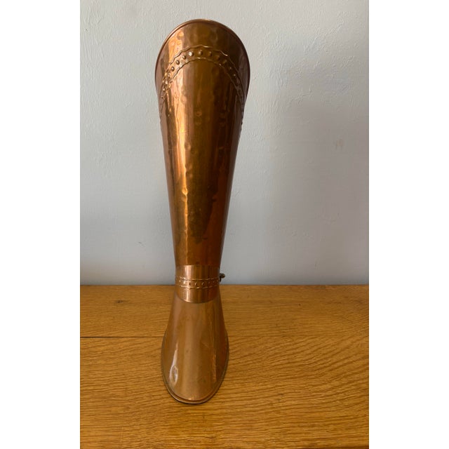 Antique English Copper Boot Umbrella or Stick Stand For Sale - Image 4 of 7