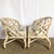 Mid 20th Century Vintage Coastal Chippendale Style Rattan Dining Arm Chairs on Caster by Ficks Reed - Set of 6 For Sale - Image 5 of 10
