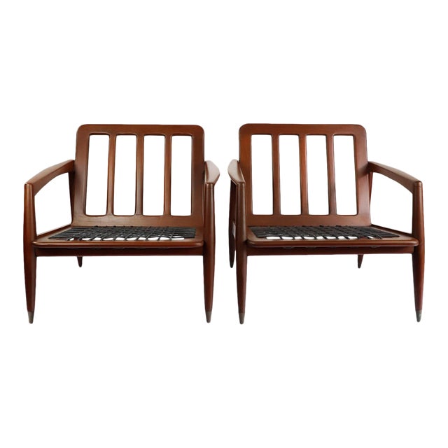 1950s Vintage Armchair Frames Attributed to Charles Allen - a Pair For Sale