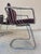 Cantilever Chair in Chrome with Purple Upholstery by Gastone Rinaldi For Sale - Image 5 of 11