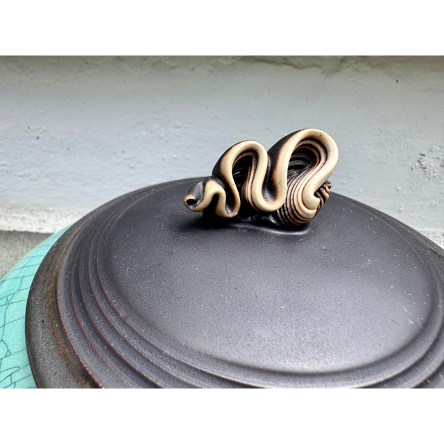 2000 - 2009 Trio of Signed Andrew Maccorkindale Studio Pottery Lidded Jars For Sale - Image 5 of 7