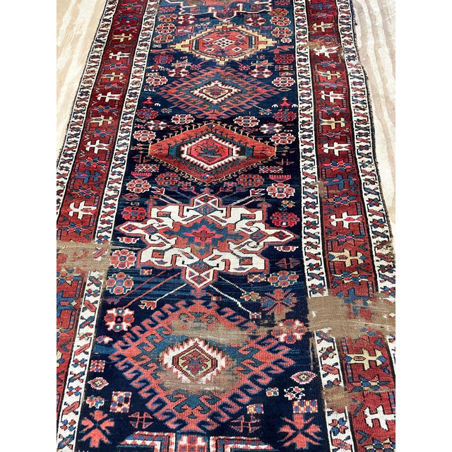Textile Antique Shirvan Caucasian Long Rug, as Is For Sale - Image 7 of 10