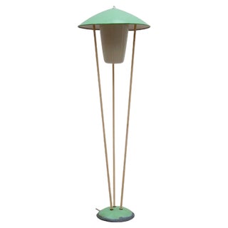 Expo 58 Green Mushroom Floor Lamp from BEGA, 1950 For Sale