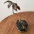 Copper Vintage Copper and Brass Palm Tree Sculpture Mounted on Lava Rock Base For Sale - Image 8 of 12