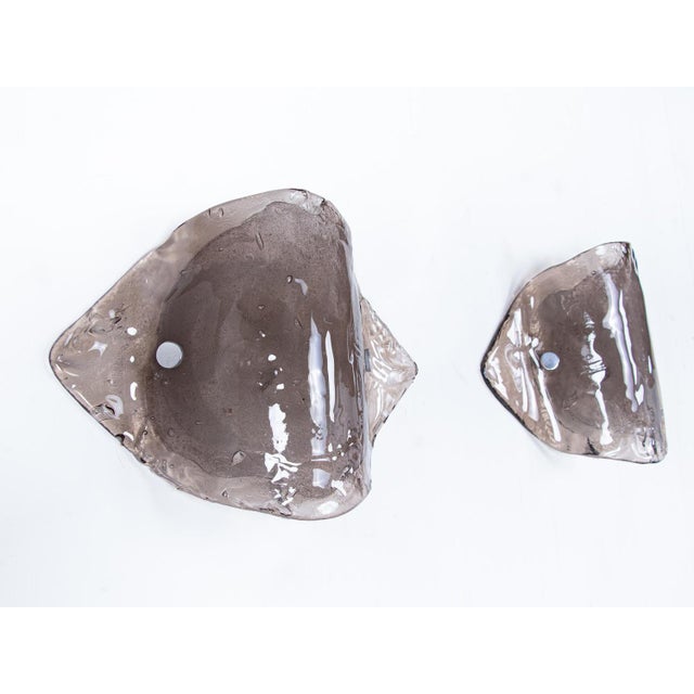 Large Smoked Murano Glass Wall Lights from Kalmar, 1960s, Set of 2 For Sale - Image 3 of 13
