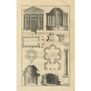 Montfaucon, Architecture Engraving, 1721, Paper For Sale