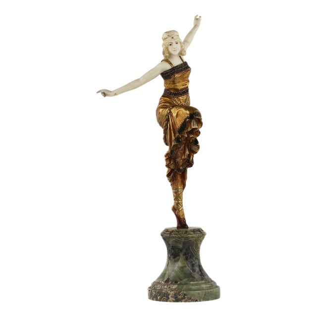 Bronze Figure of Dancer by Paul Philippe, 1920 For Sale