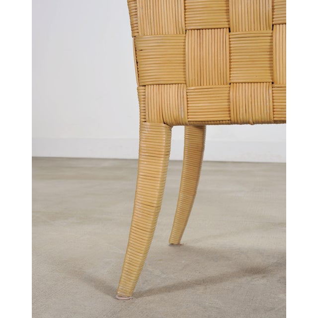Set of Twelve John Hutton Donghia Block Island Cane Dining Chairs For Sale - Image 17 of 18