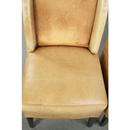 Cowhide Leather Dining Chairs, Set of 6 For Sale - Image 6 of 14