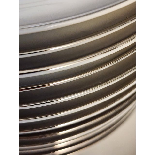 1960s Rosenthal Evensong Estate Set White Porcelain Platinum Dinnerware Service for 12 - 75pcs For Sale - Image 13 of 14