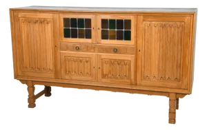 1970s Vintage Danish Oak Sideboard in the Manner of Henning Kjærnulf
