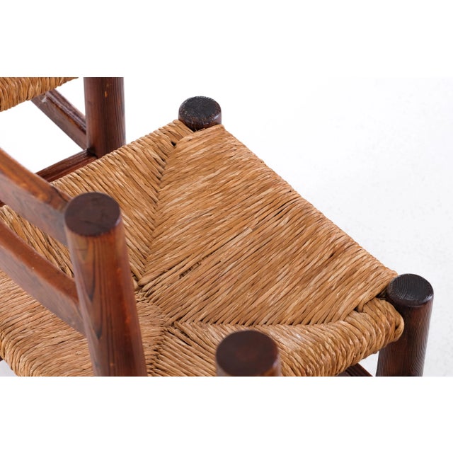 Brown Vintage Pine Chairs, 1960s, Set of 4 For Sale - Image 8 of 13