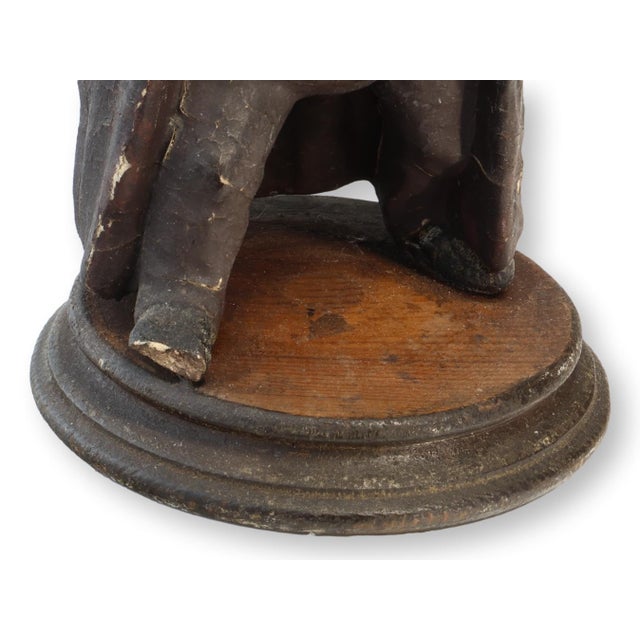 Late 19th Century Folk Art Papier-Mâché Dickens Figure For Sale - Image 5 of 6