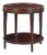 Classic Mahogany Finish Round End Table For Sale