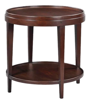 Classic Mahogany Finish Round End Table