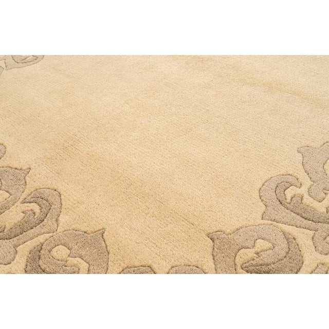 Hand knotted Scandinavian design rug. 197 x 137 cm (78 x 54 in). NOS (new old stock), never used. Traditional Persian knot...