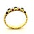 Gold Italian 18k Gold Ruby Sapphire Cabochon Flexible Bangle Bracelet, 82 Grams, Circa 1990 For Sale - Image 8 of 11