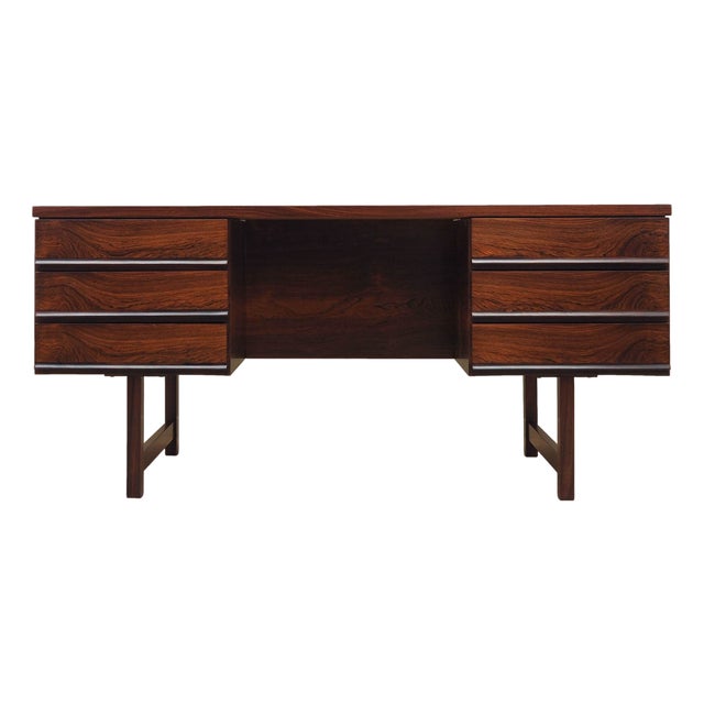 Danish Rosewood Desk, 1970s For Sale