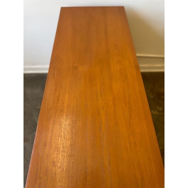 Brown Vintage Teak Credenza by Shanghai Furniture Factory For Sale - Image 8 of 17