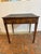 Late 18th Century 18th Century French Hand Painted Walnut & Leather Side Table For Sale - Image 5 of 14