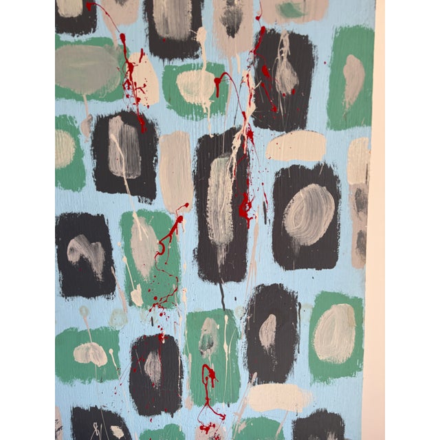 Large Abstract Painting on Board - Signed For Sale In Miami - Image 6 of 10