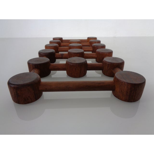 Vintage Danish Teak Coaster by Nissen, 1960s, Set of 3 For Sale - Image 11 of 18