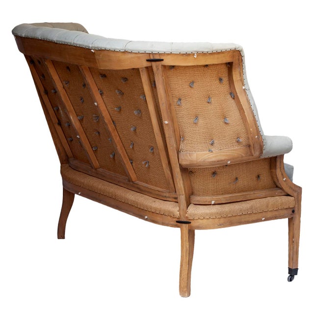 Restoration Hardware Vintage Deconstructed 19th C. English Wing Settee, Restoration Hardware For Sale - Image 4 of 12