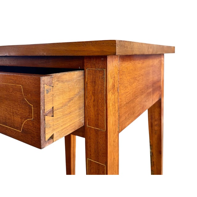 Early 19th Century English Hepplewhite Inlaid Side Tables - a Pair For Sale In Atlanta - Image 6 of 6