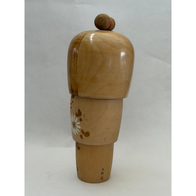 Wood Vintage Japanese Sosaku Creative Kokeshi Doll For Sale - Image 7 of 16