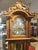 Long Vintage Pendulum Clock in Mahogany with Carved Decorations and Roman Number Dial, 1980s For Sale - Image 3 of 7
