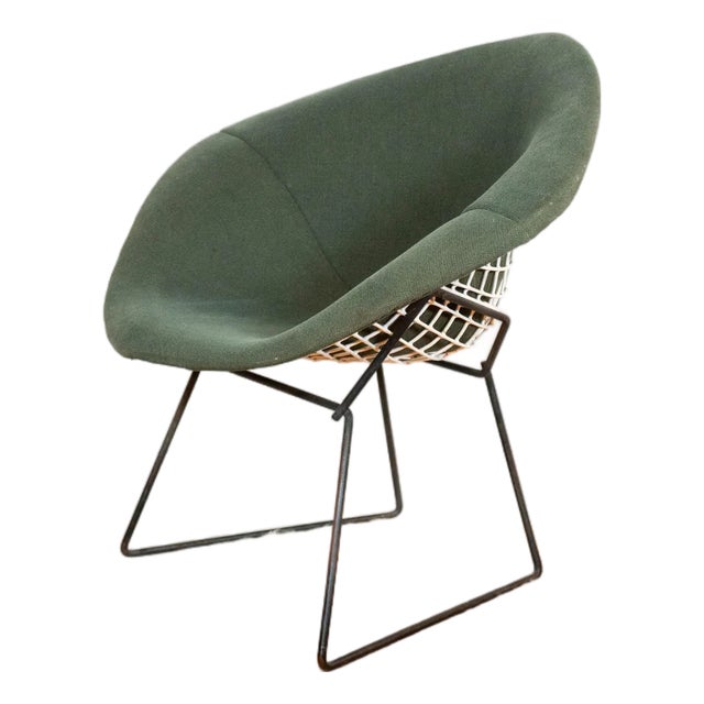 1970s Attributed to Knoll Bertoia Diamond Chair With Full Cover For Sale