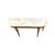 Wood Early 20th Century Table Wood With Brass Details and Marble Top Entryway Console French Style Decor For Sale - Image 7 of 9