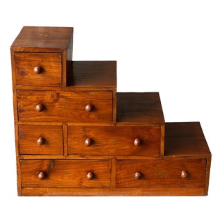 Japanese Wooden Kaidan Tansu, 1950s For Sale