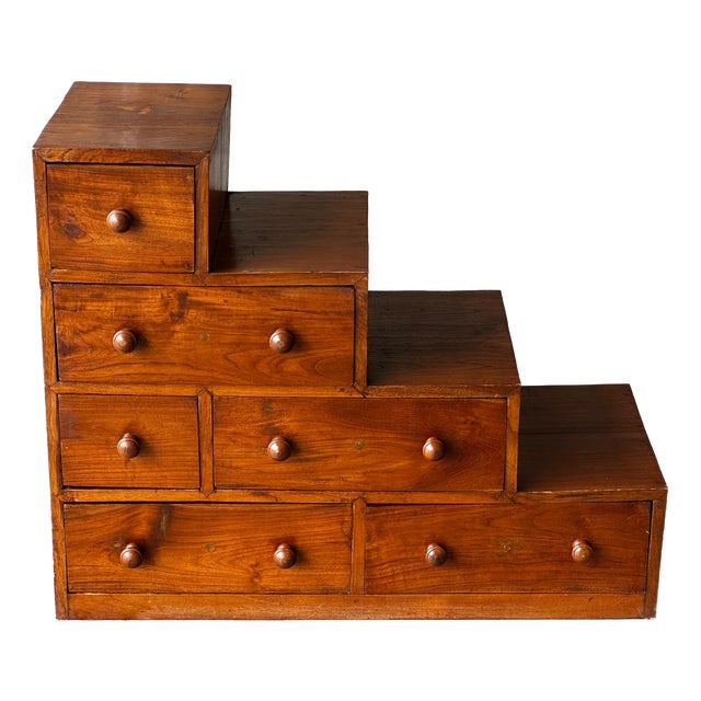 Japanese Wooden Kaidan Tansu, 1950s For Sale