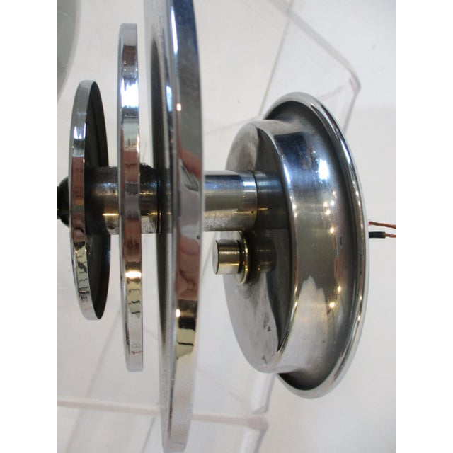 Art Deco Chrome and Glass Sconces For Sale - Image 10 of 13
