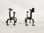 Mod Dragon Andirons in Wrought Iron, 1940s, Set of 2 For Sale - Image 12 of 18